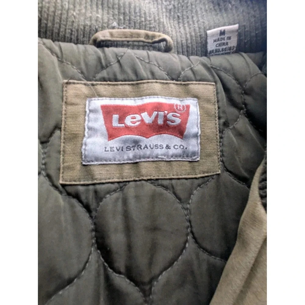 Vintage Levi's Men's‎ M Jacket Quilt Lined Heavy Old School Coat (Needs Repairs)